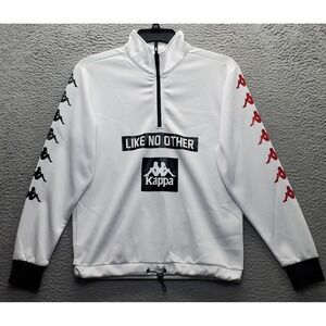 Kappa Sweatshirt Men's Small Mock Neck Long Sleeve Ribbed Cuff Quarter‎ Zip